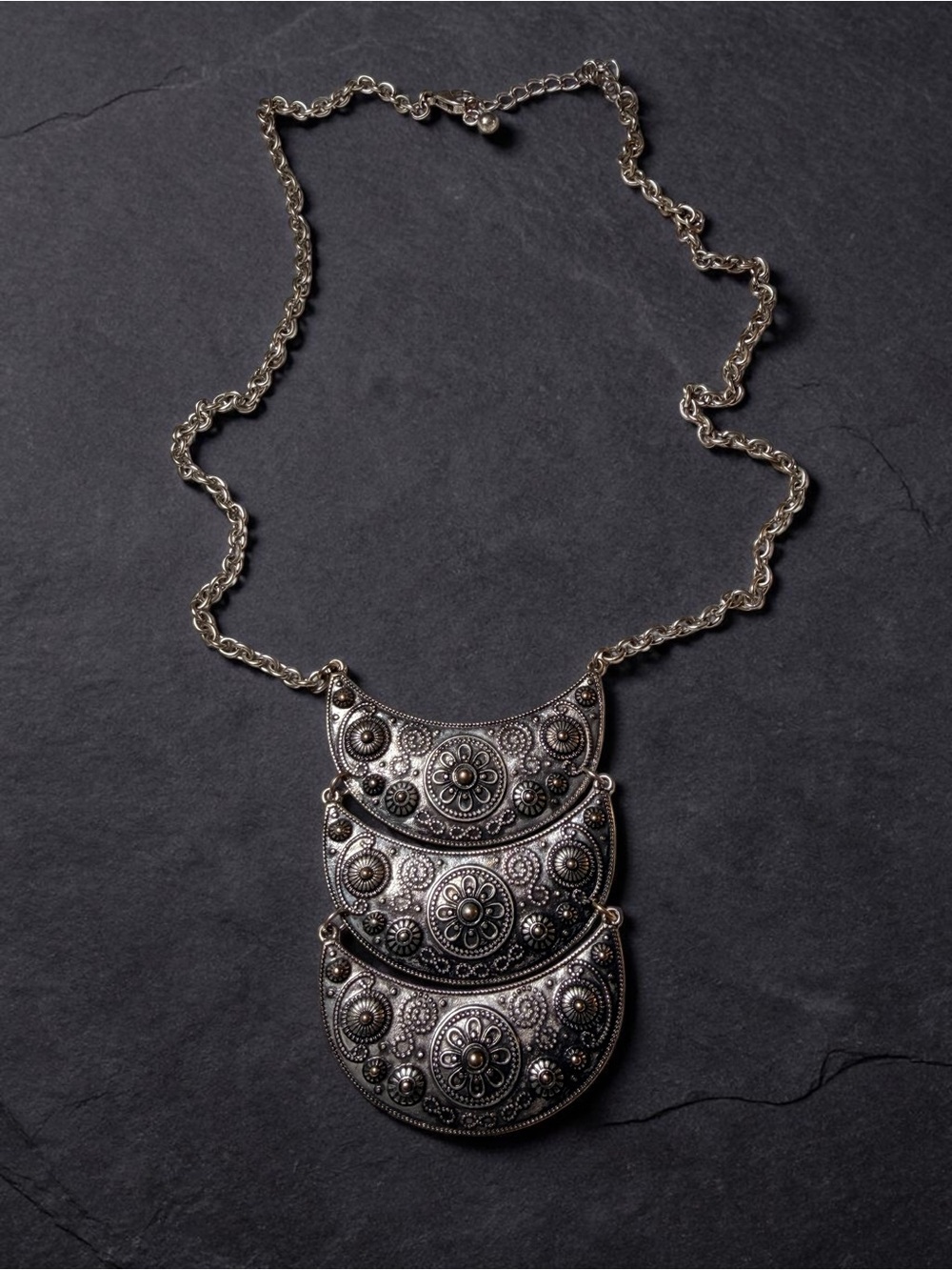Women’s Silver-Tone Tribal Pendant Necklace